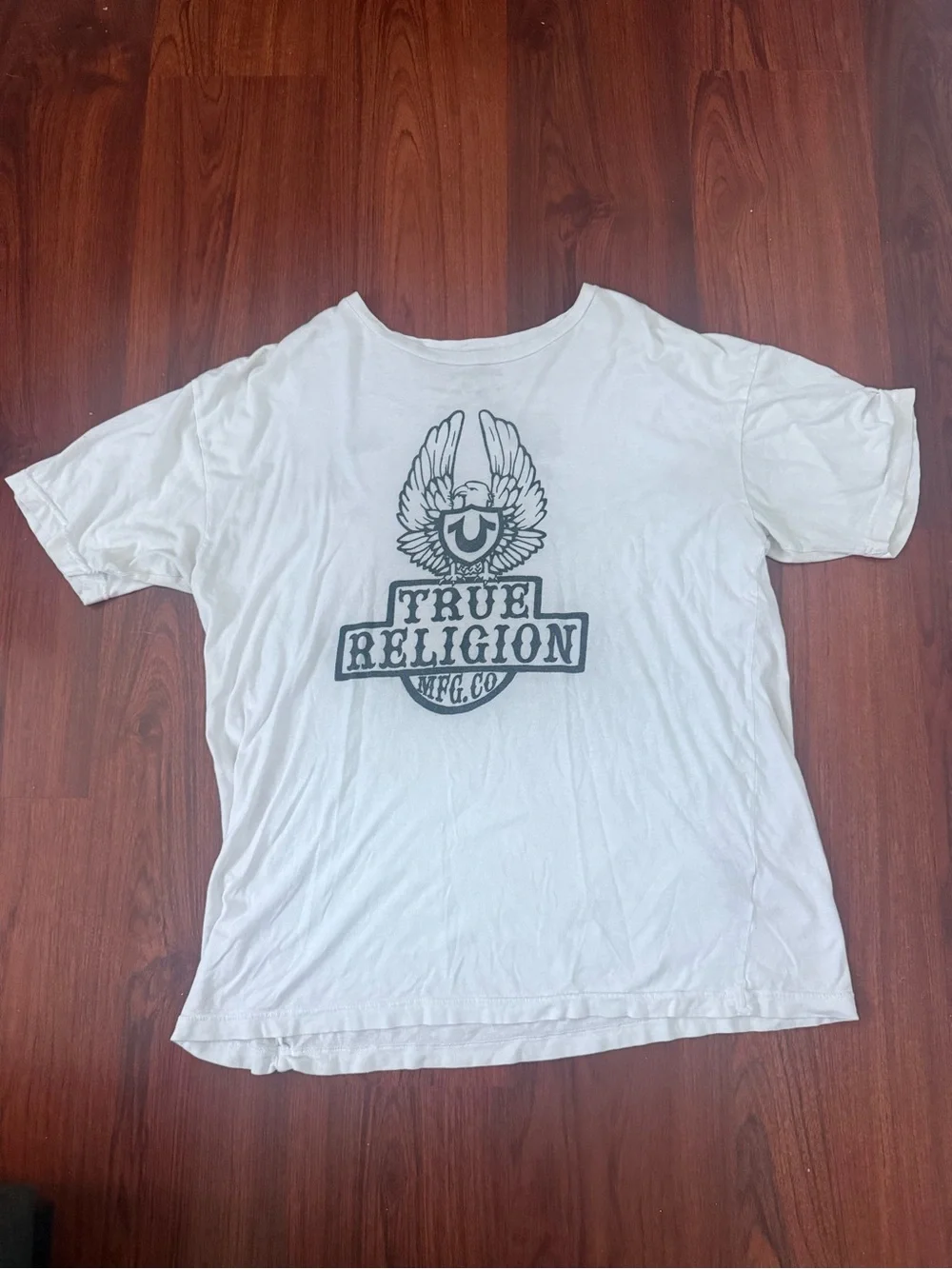 True Religion Men’s White Graphic Logo Tee